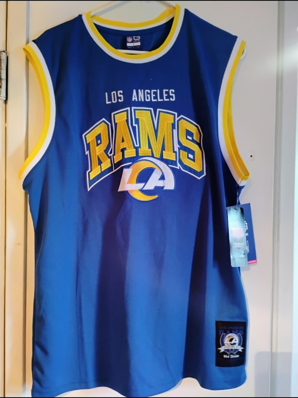 Los Angeles Rams Blue & Yellow Sleeveless Team Jersey